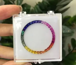 2021 Hot Sale 36pcs/Set Gradient Rainbow Created Synthetic Gemstone For 40mm Watch Bezel Making