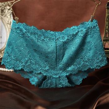 

Fashion High Quality Women's Panties Transparent Underwear Women Lace Soft Briefs Sexy Lingerie intimates