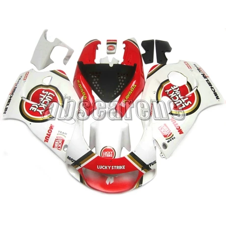 Мотоцикл Полный обтекатели для Suzuki GSXR600 GSXR750 1996 1997 1998 1999 ABS пластик сжатия кузова Lucky Stike белый красный