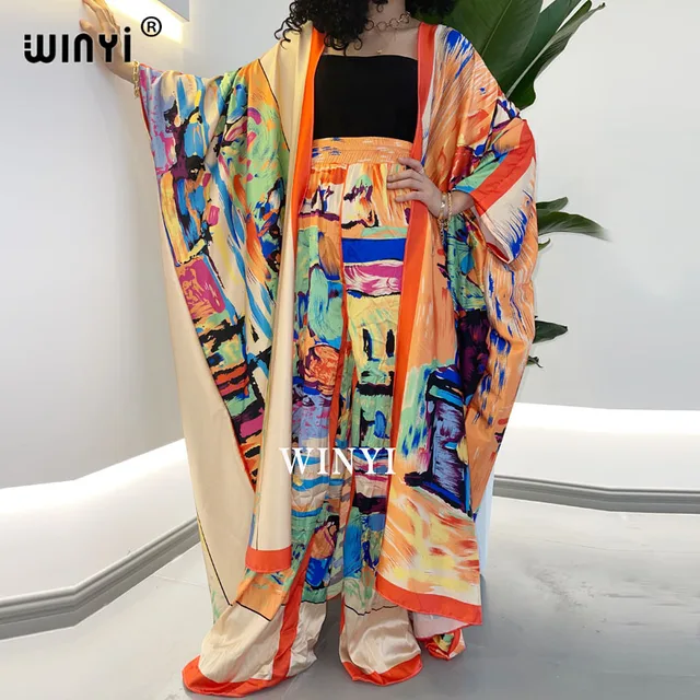 kimono Batwing Sleeve Sukienka Women Dress 1
