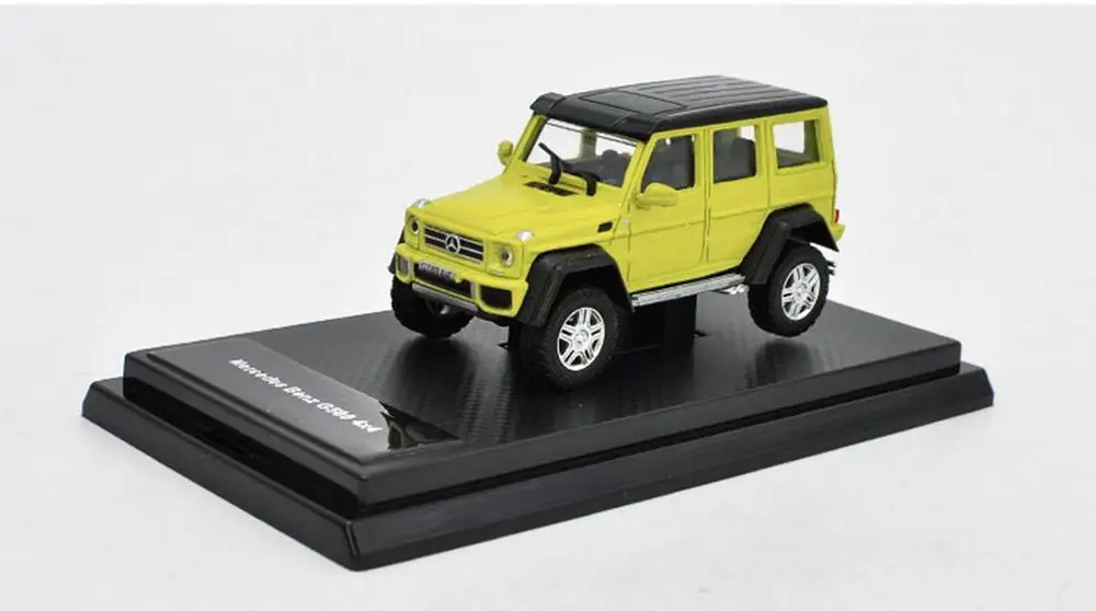 1/64 Mercedes Benz G Class G500 4X4 SUV желтый литой автомобиль Модель Коллекция игрушек