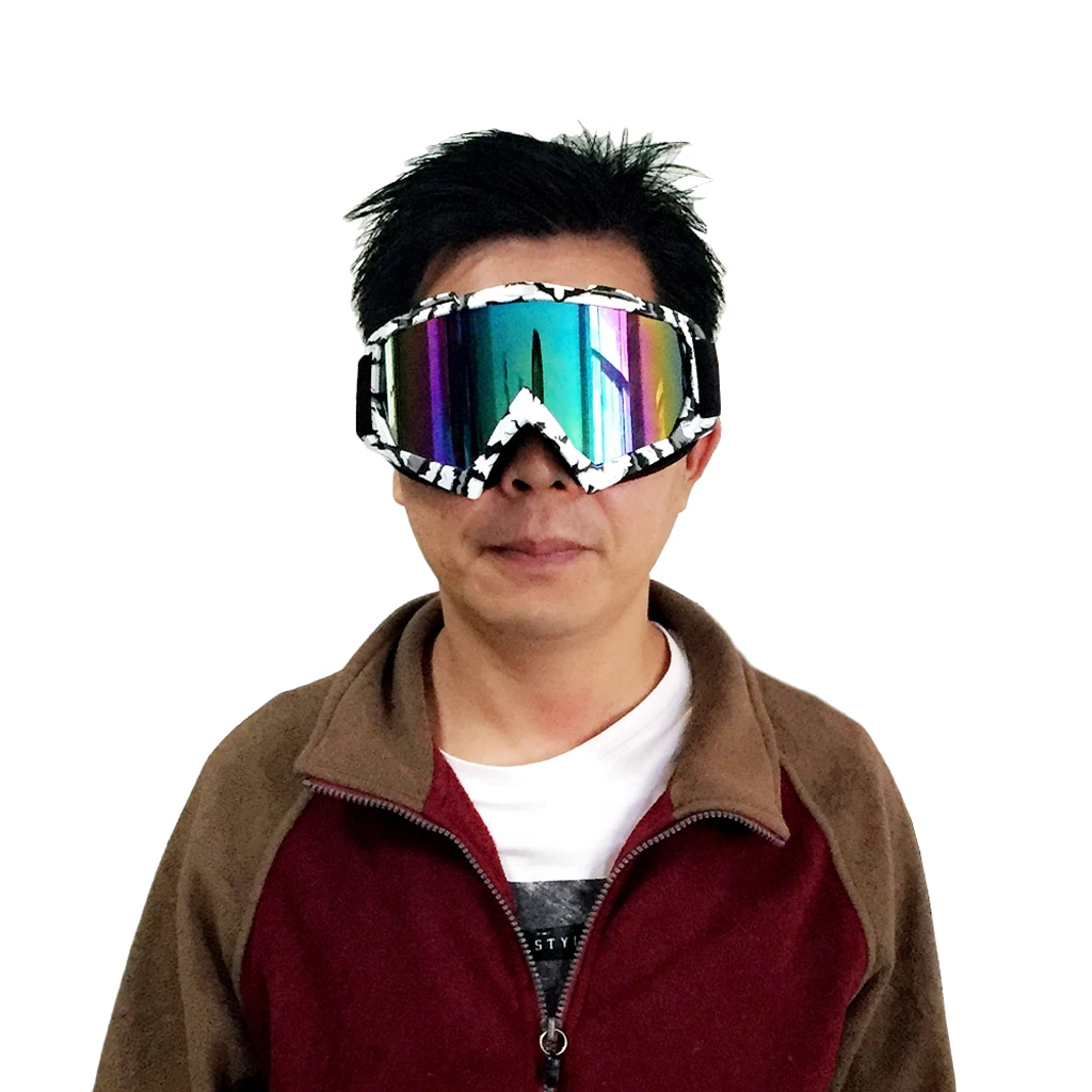 UV400 Protection Skiing Cycling Goggles Sunglasses Eyewear  + Quick-drying Thermal Cycling Skull Hat