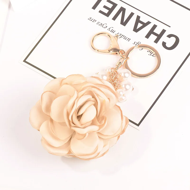 Fashion Flower Keychains For Girls Women Bag Charm Pendant Lady Couple Bag  Keyrings Creative Key Ring Car Key Chain Accessories - AliExpress