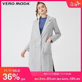 

Vero Moda Women's Tweed Button Placket Medium Length Overcoat | 319409501