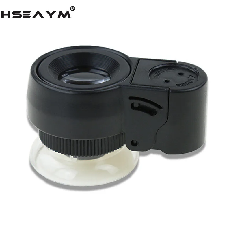 45X 2LED и 1 UV цилиндрический зум ювелирные увеличители увеличительное стекло лупа