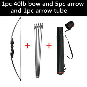 

Bow and Arrow Recurve Bow Hunting Taken Down Bow 30lbs/40lbs with Fiberglass Arrows,arrow Tube for Archery Hunting Shooting