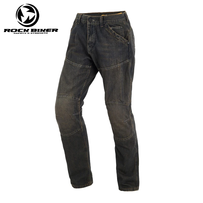 

2019 New Plus Velvet Motorcycle Riding Jeans Men's Winter Warm Stretch Slim-proof Anti-fall Motorcycle/Motorbike Riding Pants K
