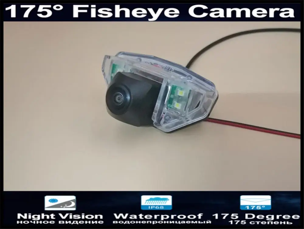 1080P 175 Degree Fisheye Reverse Parking Car Rear view Camera for Honda CRV 2007 2008 2009 2010 New Fit (hatchback) -2011 | Автомобили и