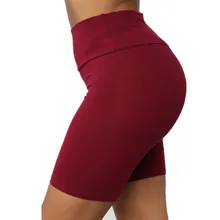 Классический дизайн, Женские однотонные высокопрочные быстросохнущие спортивные шорты для йоги, шорты для йоги, дропшиппинг, calzas deportivas