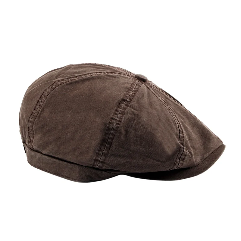 Adult Climbing Hat newsboy hat spring and summer linen octagonal hat trend outdoor Camping hat