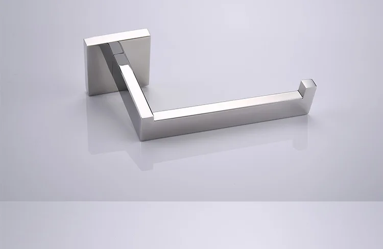 paper holder Аксессуары для ванной комнаты из нержавеющей стали, квадратная база, набор аксессуаров для ванной комнаты, настенный набор аксессуаров для ванной комнаты, современный - Цвет: paper holder