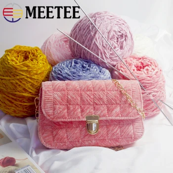 

2rolls Meetee Chenille Silk Soft Cotton Yarn Wool Yarn Crochet Knitting Yarn Woven Sweater Coat Scarf DIY Hand-knitted Sweater