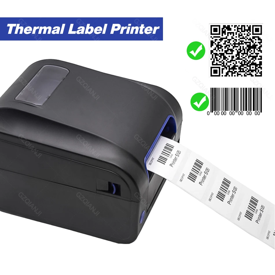 Thermal Label Printer Barcode 1D 2D 3 inch Sticker Paper Printer Tag