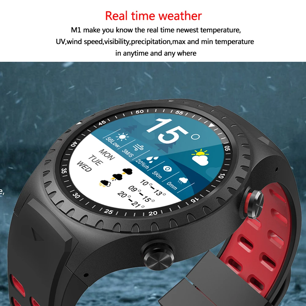 Mixace SMA M1 GPS спортивные часы Bluetooth Вызов спортивный режим пульсометр компас высота