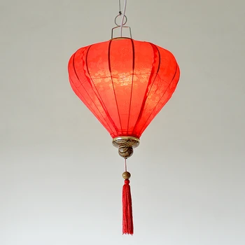 

Festive Red Lantern Chandelier Living Room Study Bedroom Art Deco Lamp Cafe Hotel Room Chandelier