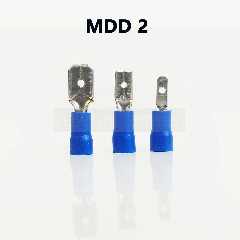 

MDD2 series 100PCS/Bag Insulated male disconnector Cable Connector wire terminals pre-insulating terminals Female terminals