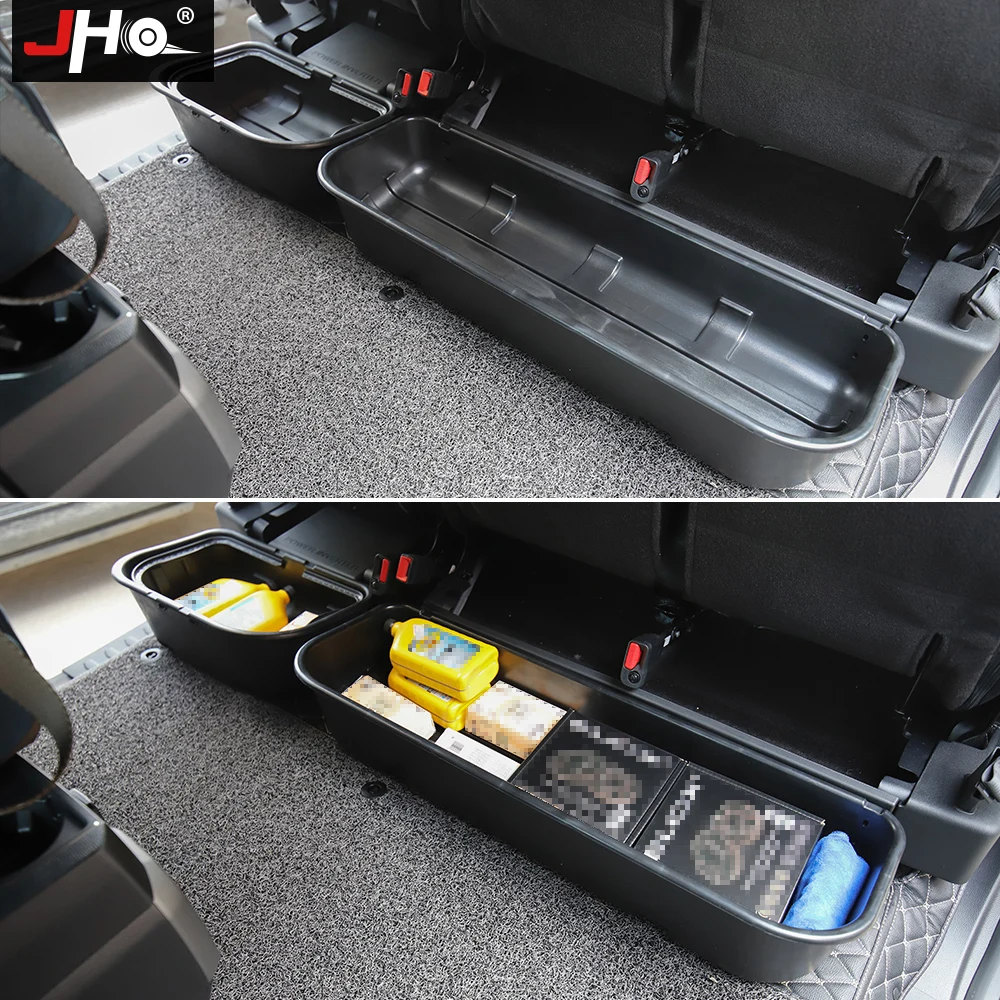 US $105.00 JHO Car Organizer Accessories Rear Row Underseat Storage Box For Ford F150 Raptor 20172020 2019 2018 4door Crew Cab