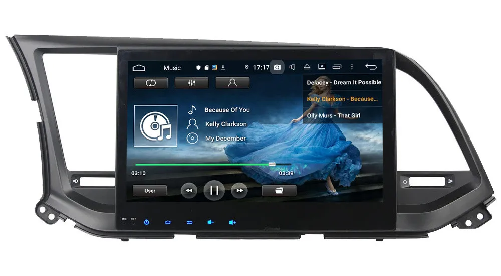 Klyde 10," ips 4G Android 9,0 Восьмиядерный 4 Гб ОЗУ 64 Гб ПЗУ DSP BT автомобильный DVD мультимедийный плеер стерео для hyundai Elantra