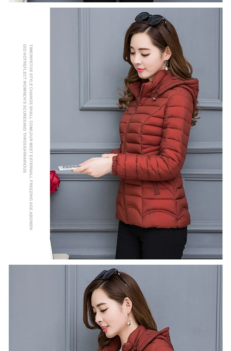 Small Cotton-Padded Jacket Women's New Style Cotton Coat Middle Aged And Elderly People Thin Short Slim Fit Slimming Cotton