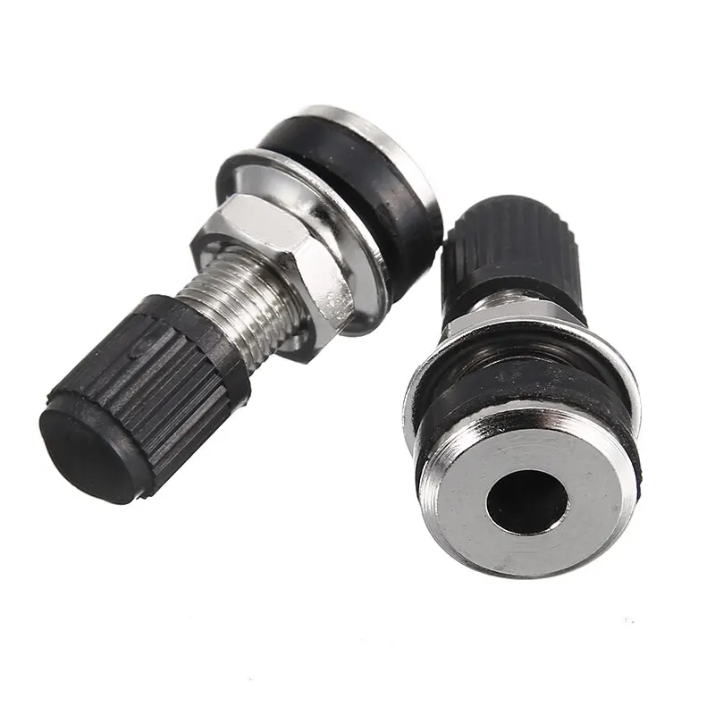 2pcs Metal Tyre Valve Bolt In Stem Tire Bolt In Stem 36 mm x14mm Universal Fit For Cars Motorcycles Bicycles