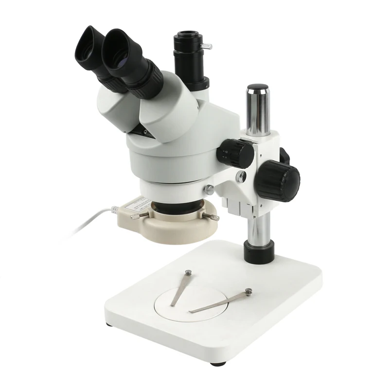 

7X - 45X Industrial Simul Focal Continuous Zoom Trinocular Stereo Microscope For Phone PCB Repair Soldering