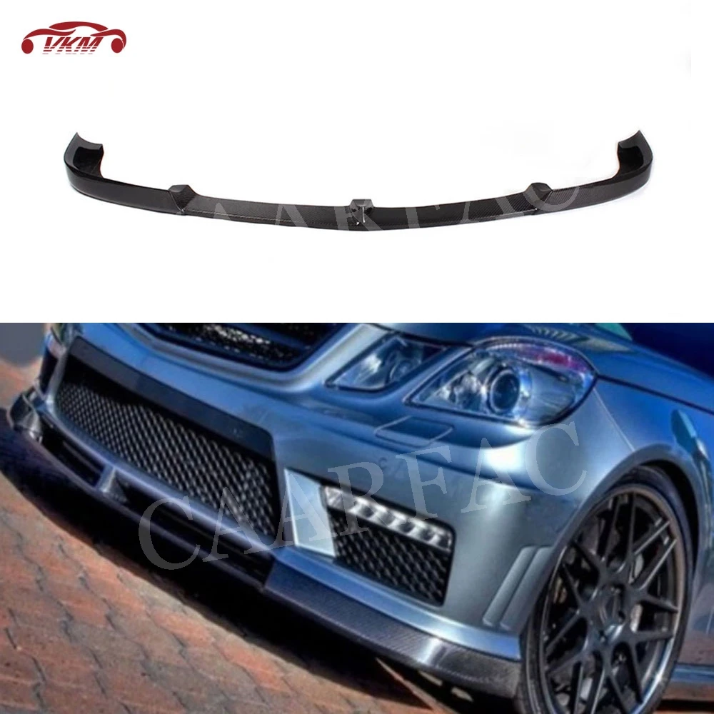 

Carbon Fiber/FRP Front Bumper Lip Spoiler Splitters For Benz E Class W212 E260 E300 E400 E63 AMG 2010-2013 V Style Head Shovel