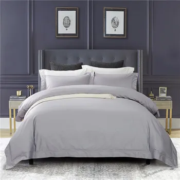 

140 Satin Four Paper Set Plain Colour Technology High Branch High Density Sheet Quilt Cover Concise Hotel 1.8m Bedding Article