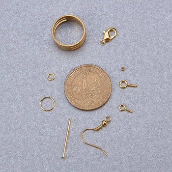 

1630Pcs Jewelry Finding Sets with Iron Jump Rings Screw Eye Pin Bail Head Pins