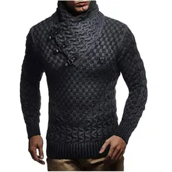 ZOGAA 2019 мужские свитера новый теплый пуловер Свитера мужские повседневные трикотажные зимние мужские черные свитера XXXL компьютерный