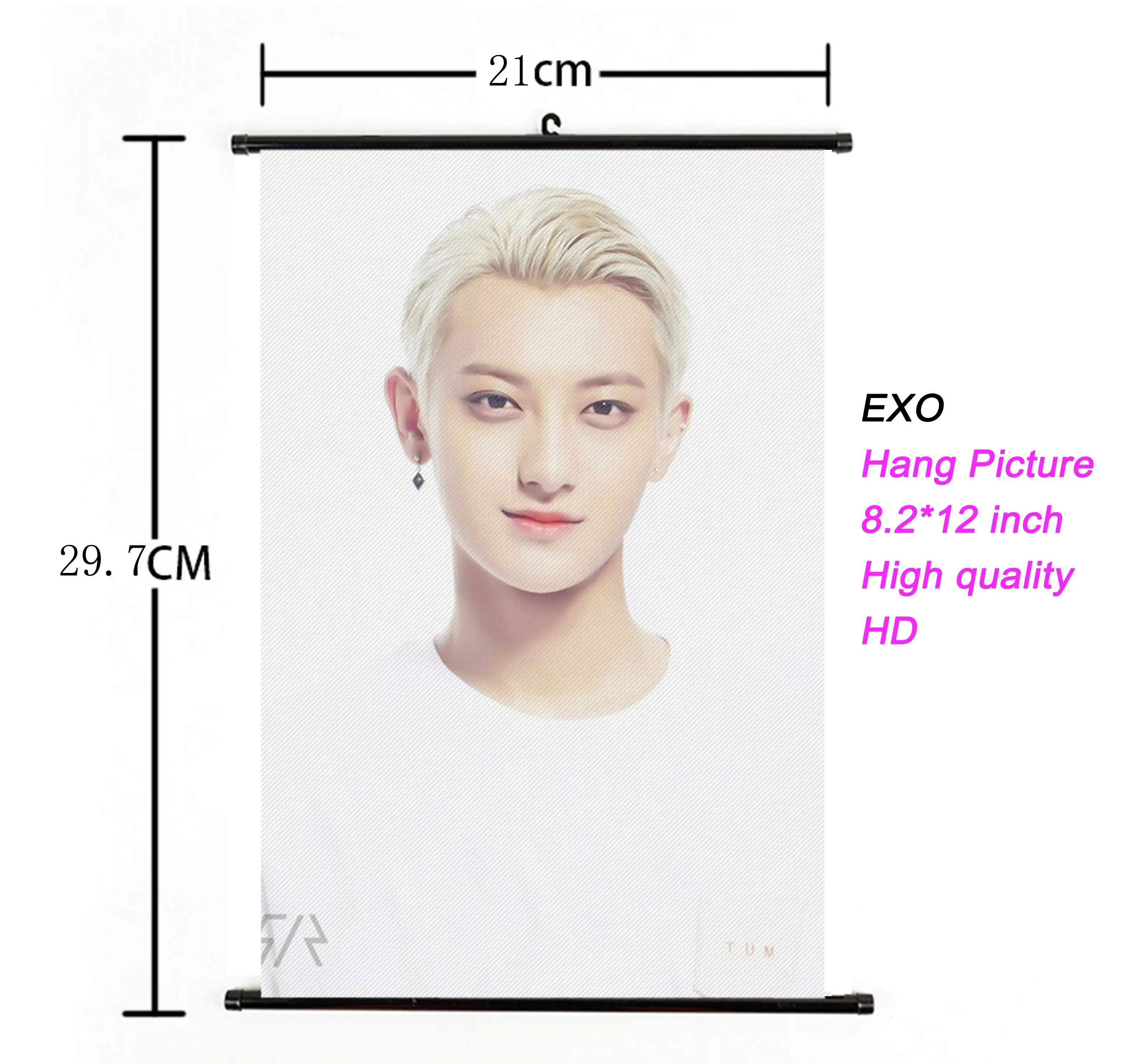 21*30 см Мода Kpop EXO повесить плакат ткань Высокое качество k-pop EXO альбом повесить изображение фото плакат для поклонников Коллекция подарков