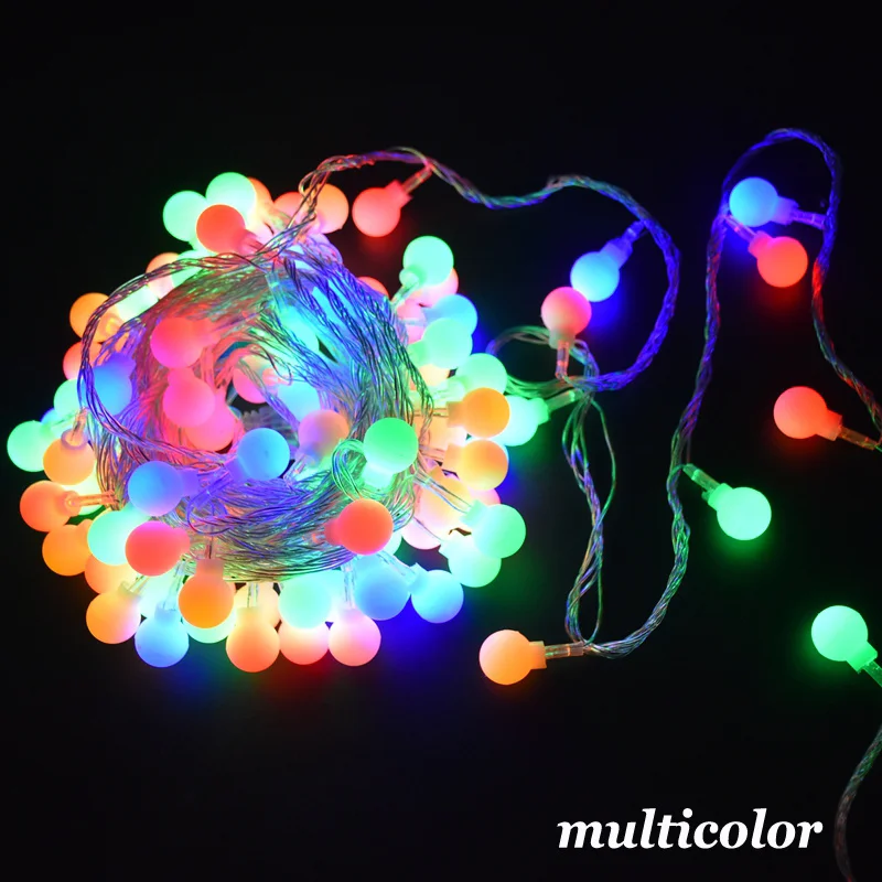 $2.99 10M Waterproof Fairy Garland LED Ball Decorative String Lights For Christmas Wedding Home Indoor Decoration Holiday Lights