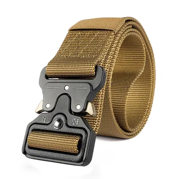 

Top quality fashion men outdoor Military Tactical belt casual canvas fabric army Training Hunting men belts 200811-15