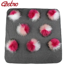 Теплые хлопковые пеленки для новорожденных, одеяло для путешествий, постельные пеленки с помпоном из натурального меха 15 см