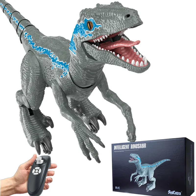

2.4G rc robot Toy Dinosaurs Intelligent Robots for boys Raptor Remote Control Animal Jurassic Toys Gift Child toy for christmas