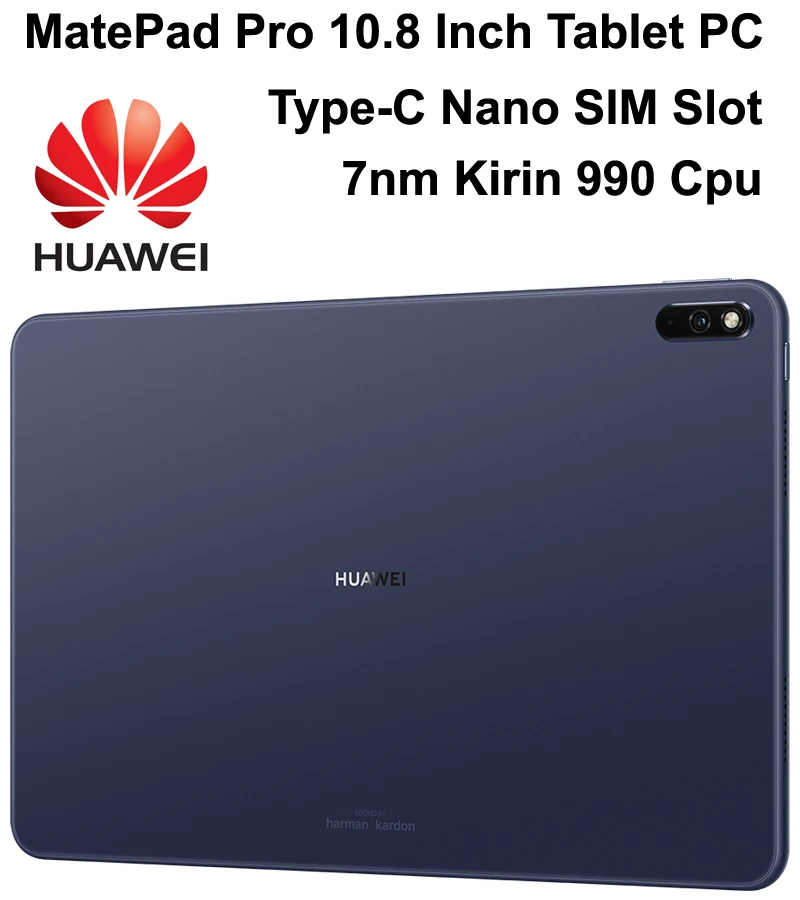 

HUAWEI MatePad Pro 10.8 Inch Tablet PC With 7nm Kirin 990 Processor Multi-screen Collaborative Wifi 4G LTE SIM Google Play