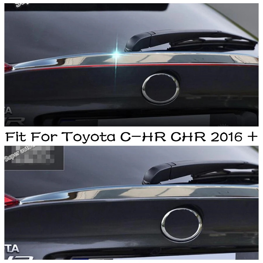 

Хромированные внешние запасные части для Toyota C-HR CHR 2016 - 2020 ABS задняя дверь спойлер полоса крышка отделка 1 шт.