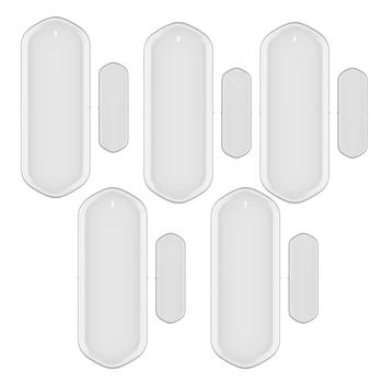 

Smart WIFI Door netic Alarm Sensor Tuya Door Open/Closed Detectors Remote Control Works with Alexa Google Home 5 Set