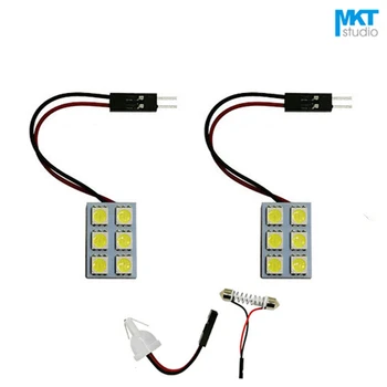 

5Pcs Sample SMD 5050 1.2W 6 Leds LED Lighting Board Pannel Source Beads For Automobile Car Reading/Interior/Trunk/Roof Lamp