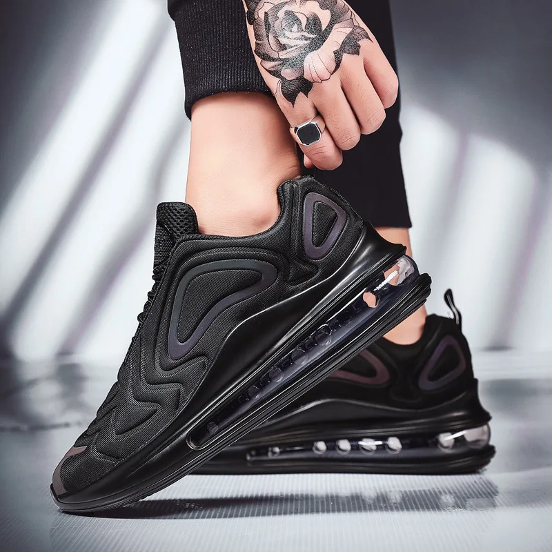 

New Running Shoes Men Jogging Sneakers Women Air Cushion Breathable Mesh Lace-up Outdoor Walking Training Fitness Sport Shoes