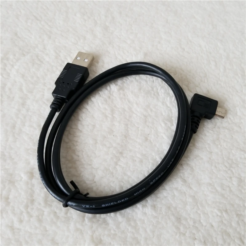 2 метра 90 градусов левый угол Micro USB штекер к удлинитель данных кабель питания для