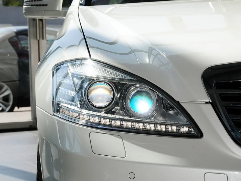 Прозрачный автомобильный налобный фонарь с прозрачными линзами для Mercedes Benz S Class W221 S280 S300 S350 S500 2010-2013