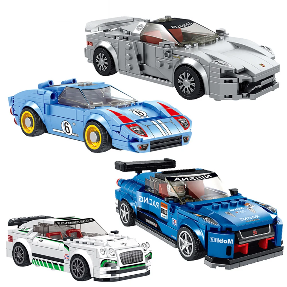 Совместим с LEGO City Speed Champions спортивный автомобиль Technic гоночный супер гонщики