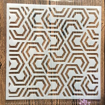 

15cm Geometry Texture 95 DIY Layering Stencils Wall Painting Scrapbook Coloring Embossing Album Decorative Card Template