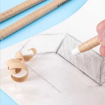 

12pcs/set Pull Line Roll Paper Pencil Soft Rubber Eraser for Kids Drawing Painting Art Stationery School Supplies