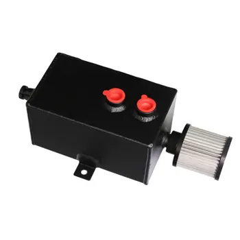 

Universal Baffled Custom Oil Catch Can Breather Tank with Filter 3L Black Fully Tig Welded
