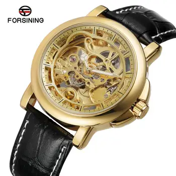

Uhren Herren Top Brand Luxury Men Forsining Automatic Reloj Hombre Skeleton Watch Gold Color Wristwatches Relogio Masculino