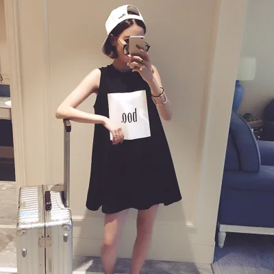 

Short Sleeve Nightgown Women's Summer Black Boo Nightgown M-XXL (8.5 Yuan) (18 Years)