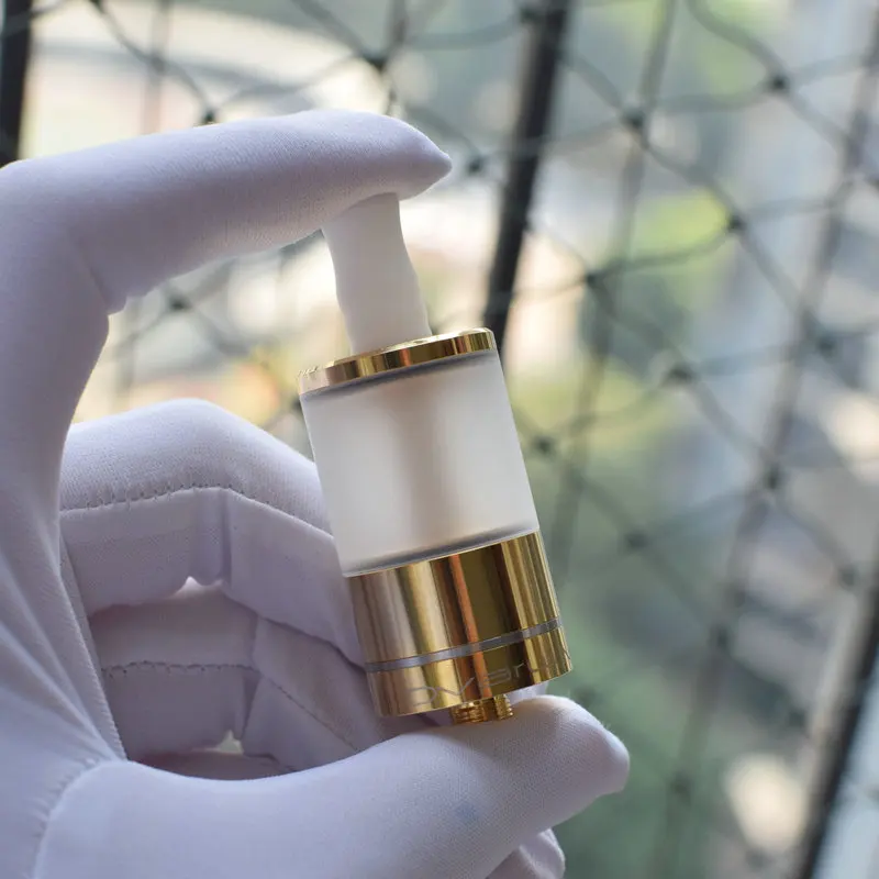 DIY RTA Dvarw MTL RTA rebuildable tank atomizer316ss с 4 шт. дополнительный воздушный поток вставка электронная сигарета Атомайзер - Color: gold