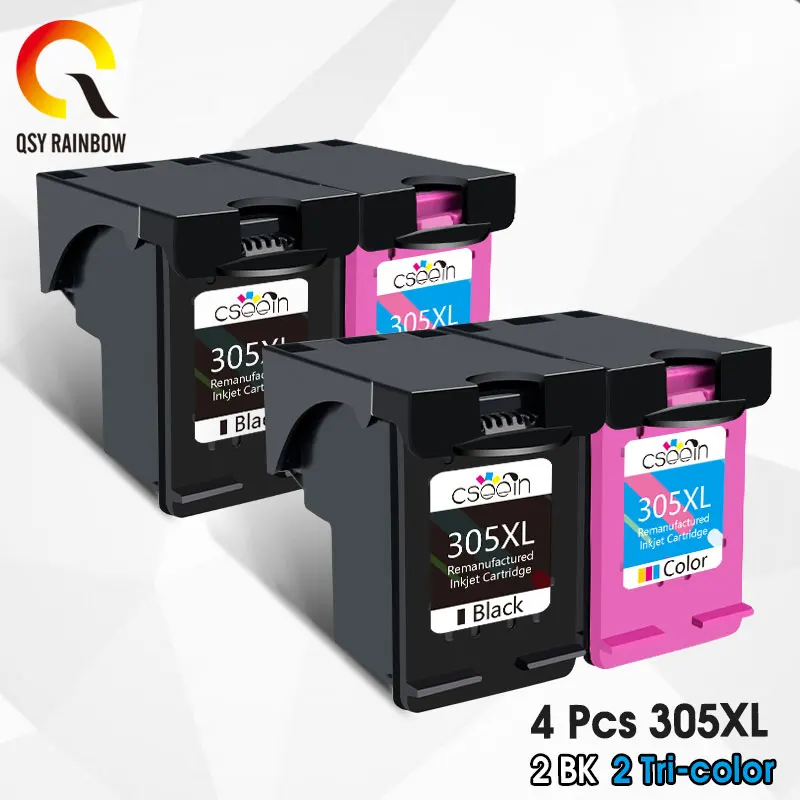 Nero/Tricolore Per Hp 305Xl Hp 305Xl Cartuccia Di Inchiostro Ricaricata Per Stampante Hp Deskjet 2700 2710 2720 2721 2724 4110 4120 4122 4130