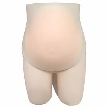 

Ajusen Silicone Fake Belly Stuffer Realistic Waterproof Belly Pregnant tummy For Costumes Cosplay Self-Adhesive